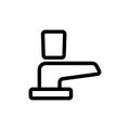 Water mixer icon vector. Isolated contour symbol illustration Royalty Free Stock Photo