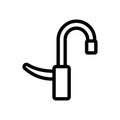 Water mixer icon vector. Isolated contour symbol illustration Royalty Free Stock Photo