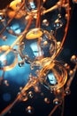 Water molecule, molecule of chemical molecule Royalty Free Stock Photo