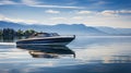 water motorboat on lake