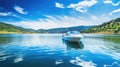 water motorboat lake