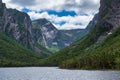 Water with mountain in background - Gros Morne National Park