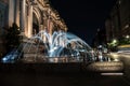 Water in movement in front of the MET Royalty Free Stock Photo