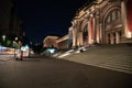 Water in movement in front of the MET Royalty Free Stock Photo