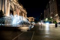 Water in movement in front of the MET Royalty Free Stock Photo