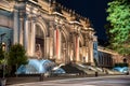 Water in movement in front of the MET Royalty Free Stock Photo