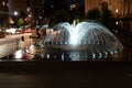 Water in movement in front of the MET Royalty Free Stock Photo