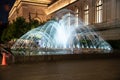 Water in movement in front of the MET Royalty Free Stock Photo