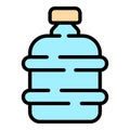 Water office bottle icon vector flat Royalty Free Stock Photo