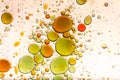 Water and oil bubble background Royalty Free Stock Photo