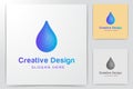 water / oil drop logo Ideas. Inspiration logo design. Template Vector Illustration. Isolated On White Background Royalty Free Stock Photo