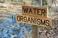 Water Organisms Sign