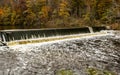 Water Over The Dam in Sheboygan Falls Royalty Free Stock Photo