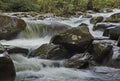 Water over rocks in the Smoky Mountains Royalty Free Stock Photo