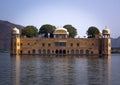 Water Palace was built during the 18th century in the middle of Man Sager Lake. Royalty Free Stock Photo