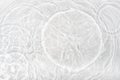 Water panoramic banner background. Water texture, water surface with rings and ripple. Spa concept background. Flat lay, top view Royalty Free Stock Photo