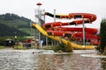 Water Park Besenova near Ruzomberok. Zilina district. Slovakia