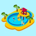 Water Park Illustration