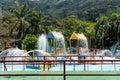 Water park, pool area for children Royalty Free Stock Photo