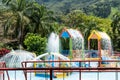 Water park, pool area for children Royalty Free Stock Photo