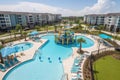 water park with pools, water slides, and hot tubs for ultimate swimming experience