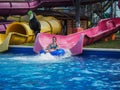 Water Park in the Russian city of Anapa, Krasnodar region. Royalty Free Stock Photo