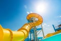 Water park slides pool. Generate Ai