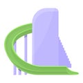 Water park stairs icon, cartoon style Royalty Free Stock Photo