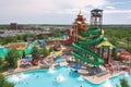 water park with variety of slides and attractions, including family-friendly rides and extreme fiberglass slides