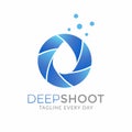 Water Photography logo design template Royalty Free Stock Photo