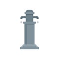 Water pillar icon flat isolated vector Royalty Free Stock Photo