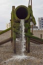 Water pipe on the beach