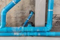 Water,pipe,blue,construction,new,building,job