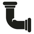 Water pipe crack icon simple vector. Washing machine service