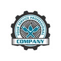 Water pipe repair logo