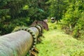 Water pipe of small Hydro-Power Plant in Jasenie Royalty Free Stock Photo