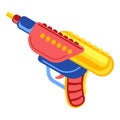 Water pistol icon, cartoon style