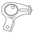Water pistol icon, outline style