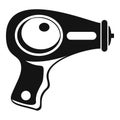 Water pistol icon, simple style