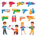 Water Pistols Set Royalty Free Stock Photo