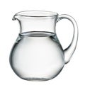 Water pitcher isolated on white. With clipping path