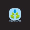 Water plant aquarium aquascape symbol vector