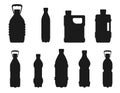 Water Plastic bottle isolated vector Silhouette Royalty Free Stock Photo