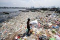 Water Pollution Sea of Garbage in Tondo, Philippines