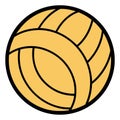 Water polo ball. Flat vector illustration Royalty Free Stock Photo