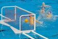 Water polo match Royalty Free Stock Photo