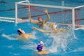 Water polo match Royalty Free Stock Photo