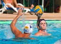 Water polo players in action Royalty Free Stock Photo