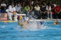 Water polo players in pool Royalty Free Stock Photo