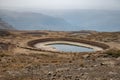 Water pond in the Lebanon mountains Royalty Free Stock Photo